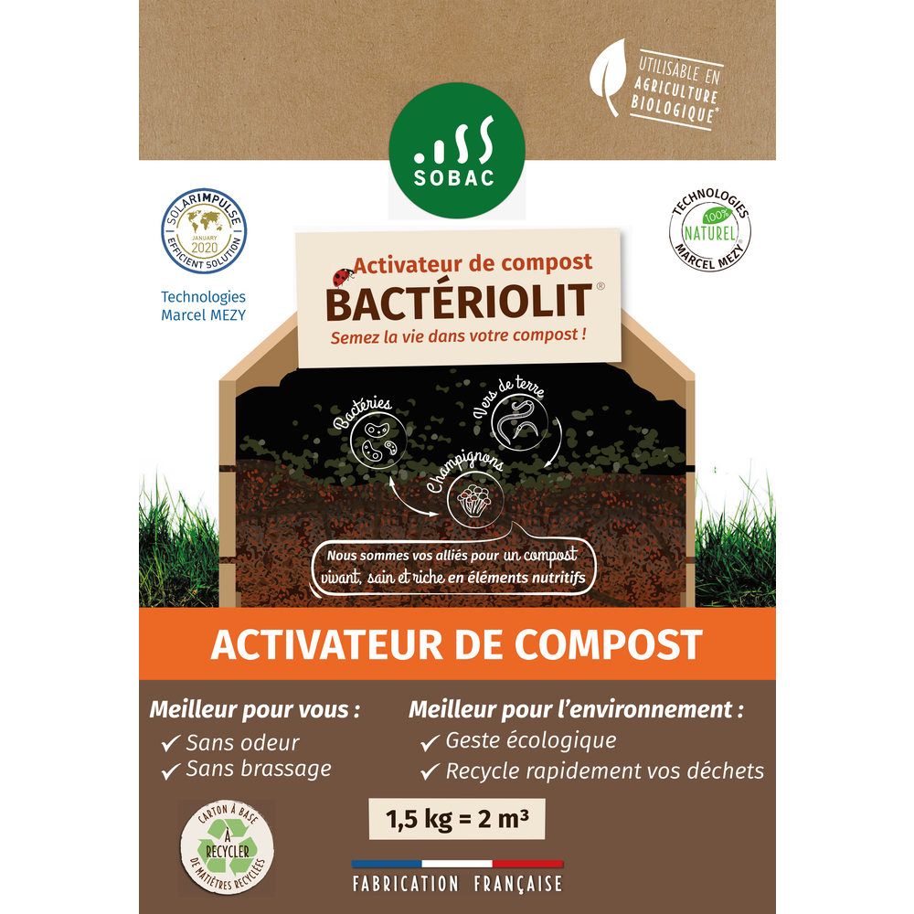 Activateur de compost Naturen - Boîte 1,5 kg de Activateur de compost