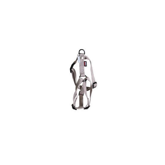 Harnais pour chiens en nylon réglable : Tour de cou 20-32 cm gris