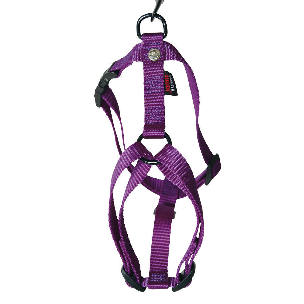 Harnais pour chiens en nylon réglable : Tour de cou 20-32 cm mauve