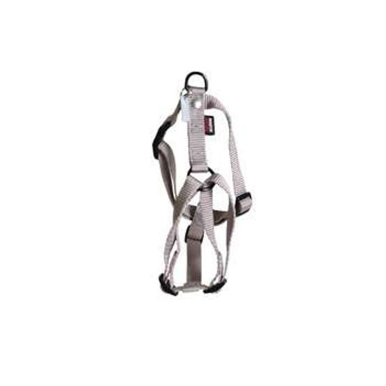 Harnais pour chiens en nylon réglable : Tour de cou 27-43 cm gris
