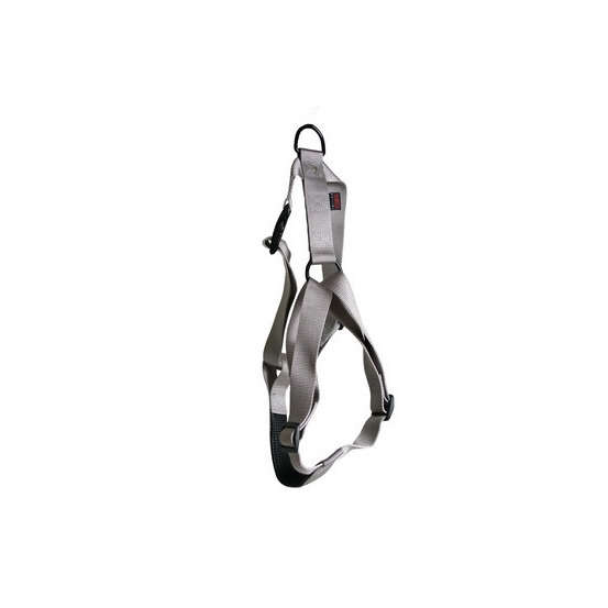 Harnais pour chiens en nylon réglable : Tour de cou 60-99 cm gris