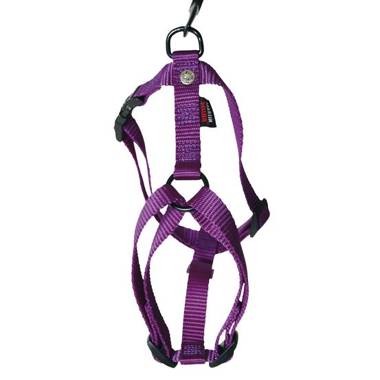 Harnais pour chiens en nylon réglable : Tour de cou 60-99 cm mauve