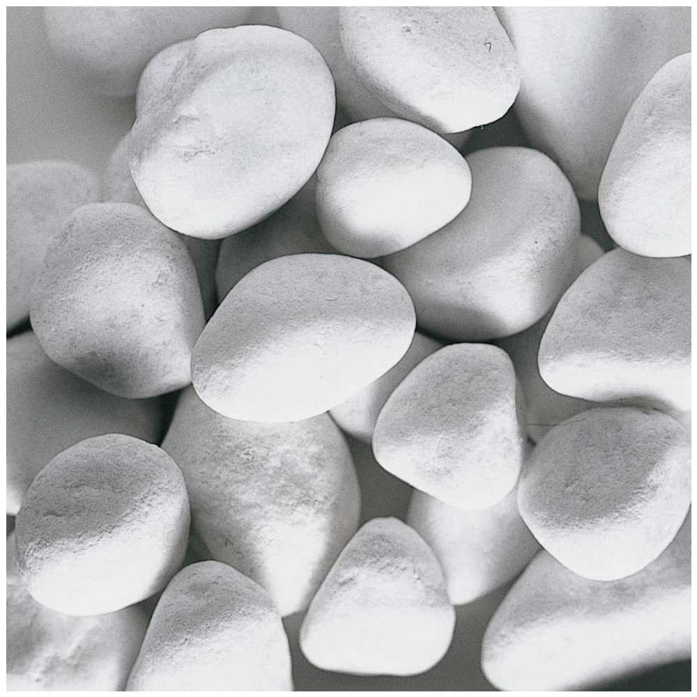 Galets de marbre Carrare 60/100mm, blanc - 25kg