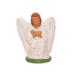 Santon : L'ange à genoux ' Collection 7cm'.