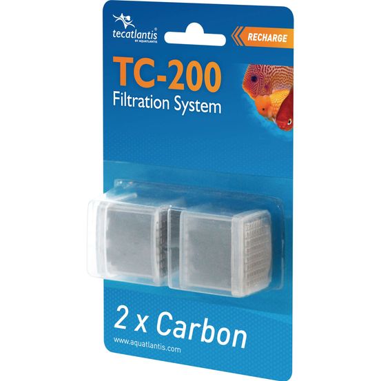 Recharges charbon TC 200 pour filtre d'aquarium