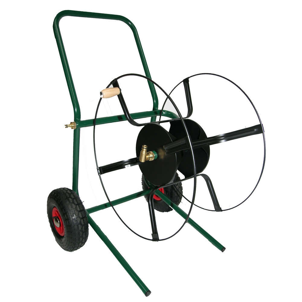 Dévidoir 120 m monté sur 2 roues gonflable, équipé