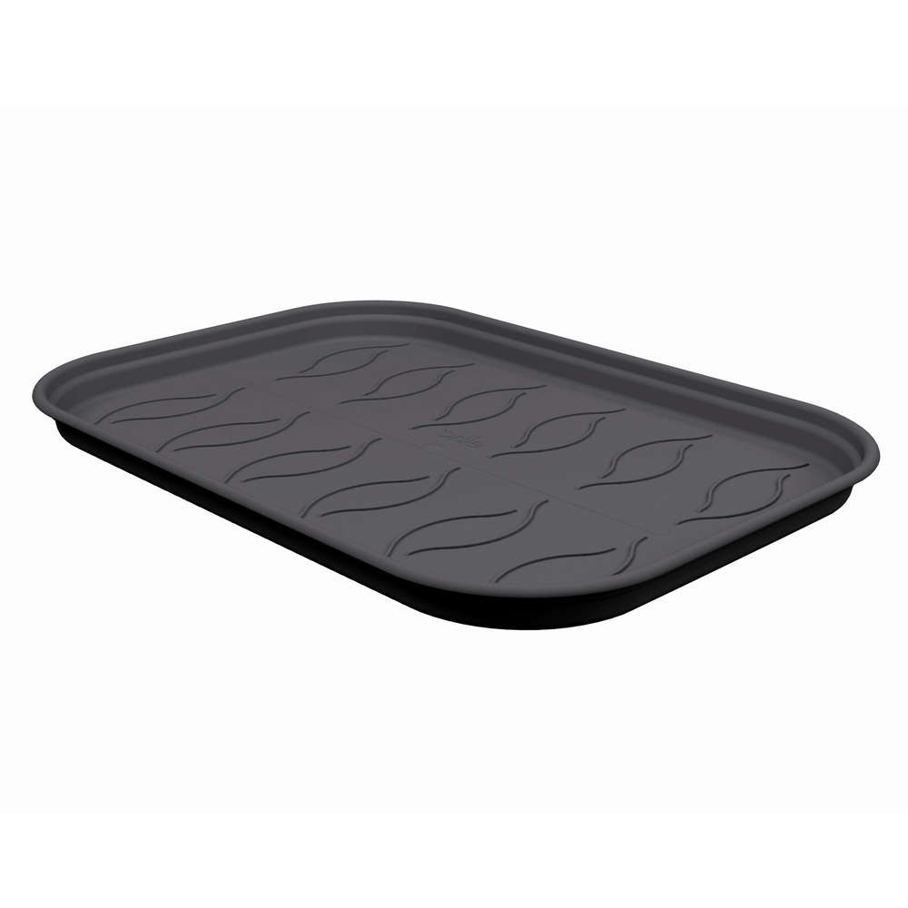 Plateau soucoupe green basics 24x17cm noir