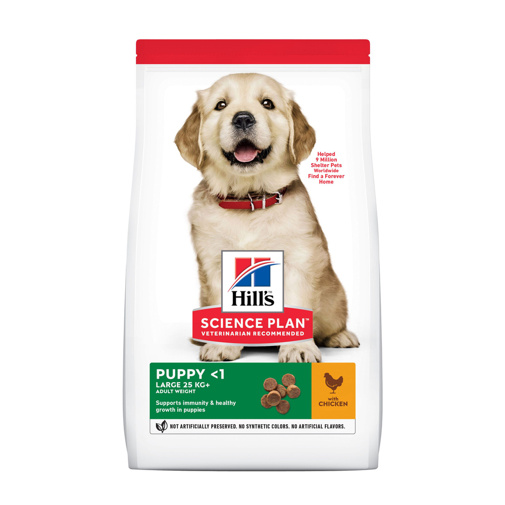 Croquettes chiot de grande taille au poulet - 16 kg