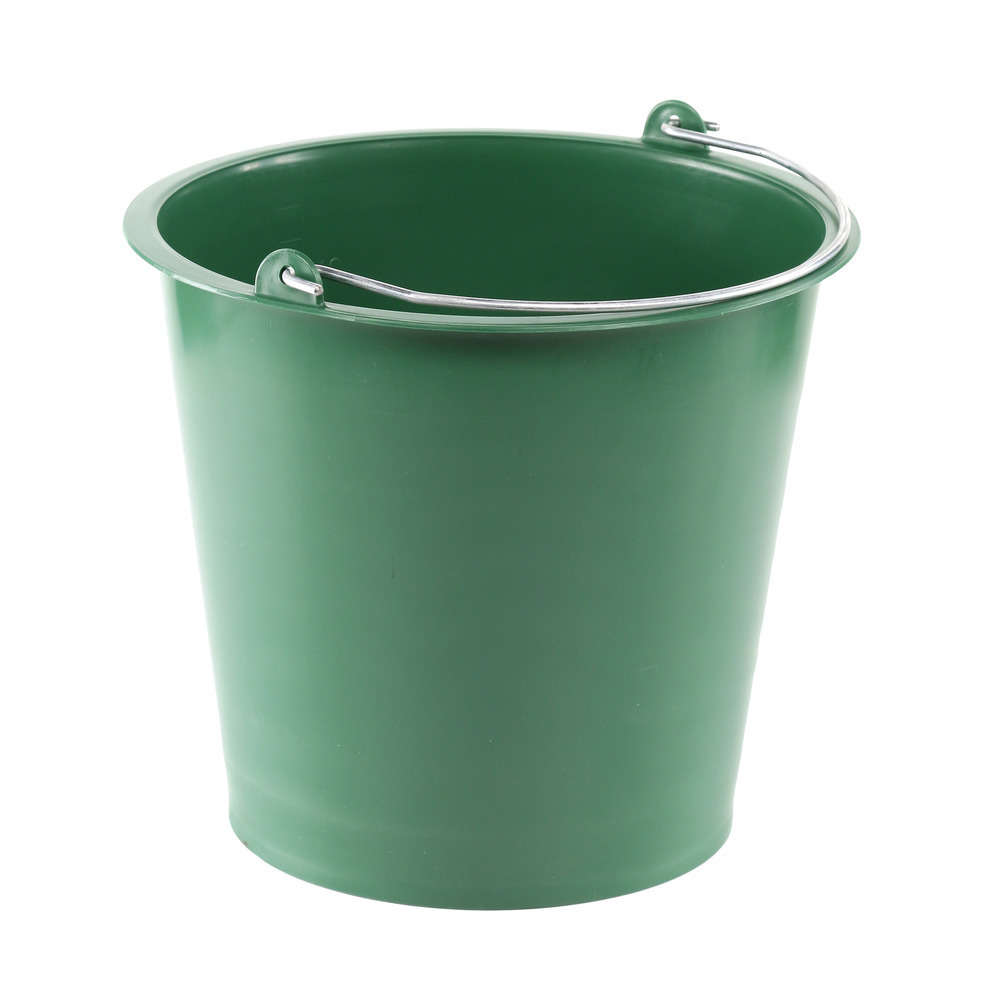 Seau agricole 13L vert métal