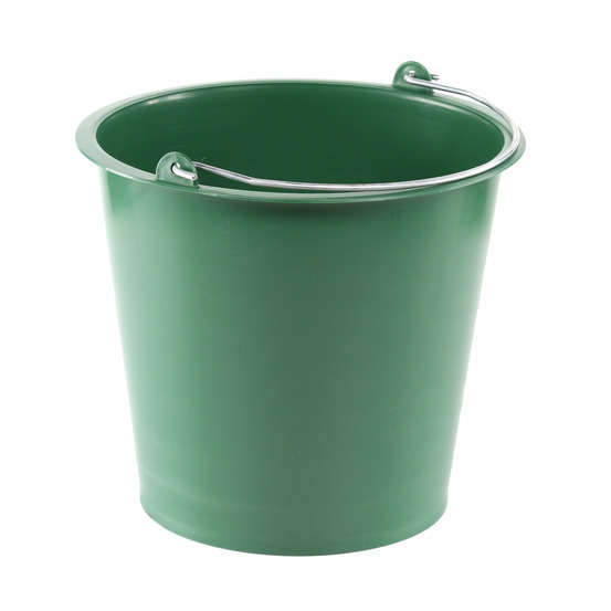 Seau agricole 13L vert métal