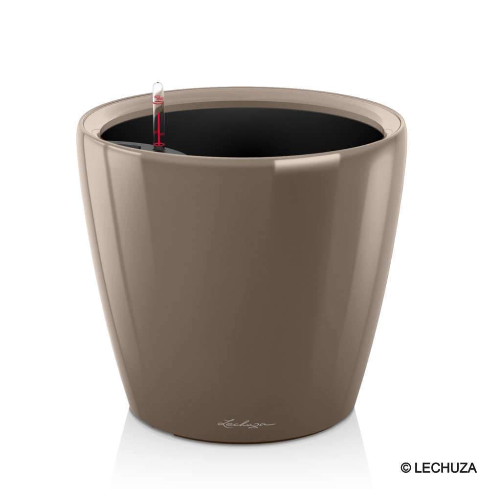 Pot Classico Premium en polypropylène, taupe Ø 35 cm