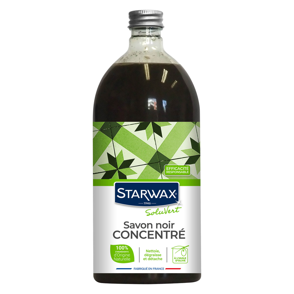 Savon noir a l' huile d' olive concentre bouteille 1l