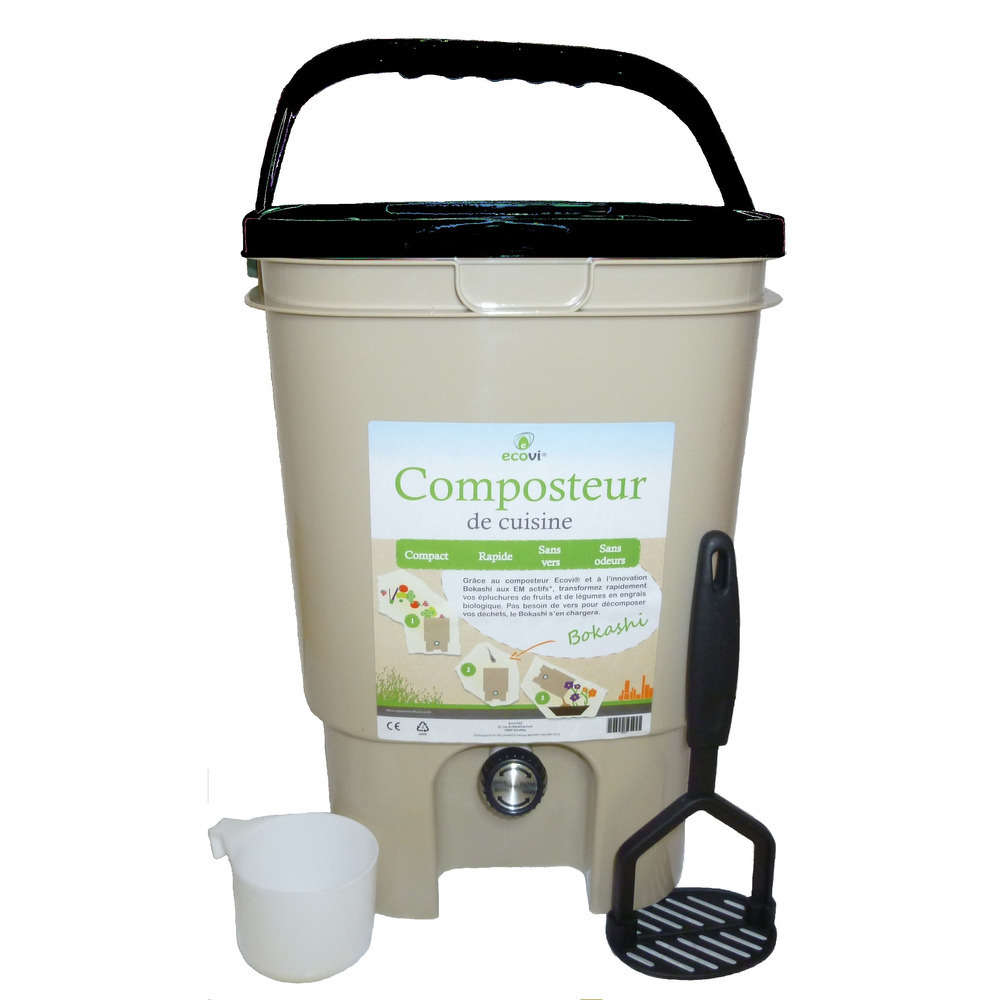 Composteur de cuisine Ecovi® avec activateur