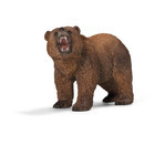 Figurine ours grizzly en plastique injecté – 11x6,5x4,5 cm