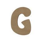 Forme en médium - Lettre majuscule "G" (15x11cm)