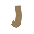 Forme en médium - Lettre majuscule "J" (15x7cm)