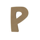 Forme en médium - Lettre majuscule "P" (15x10cm)