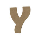 Forme en médium - Lettre majuscule "Y" (15x12cm)