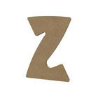 Forme en médium - Lettre majuscule "Z" (15x11cm)
