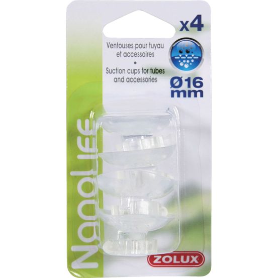Ventouse pour tuyau d'aquarium de diamètre 16mm -x4pcs