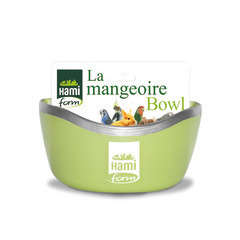 Mangeoire Bowl, pour rongeur/oiseau: vert L.13x10xH.7cm