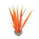 Plante artificielle pour aquarium : plastique Herbe orange H. 14 cm