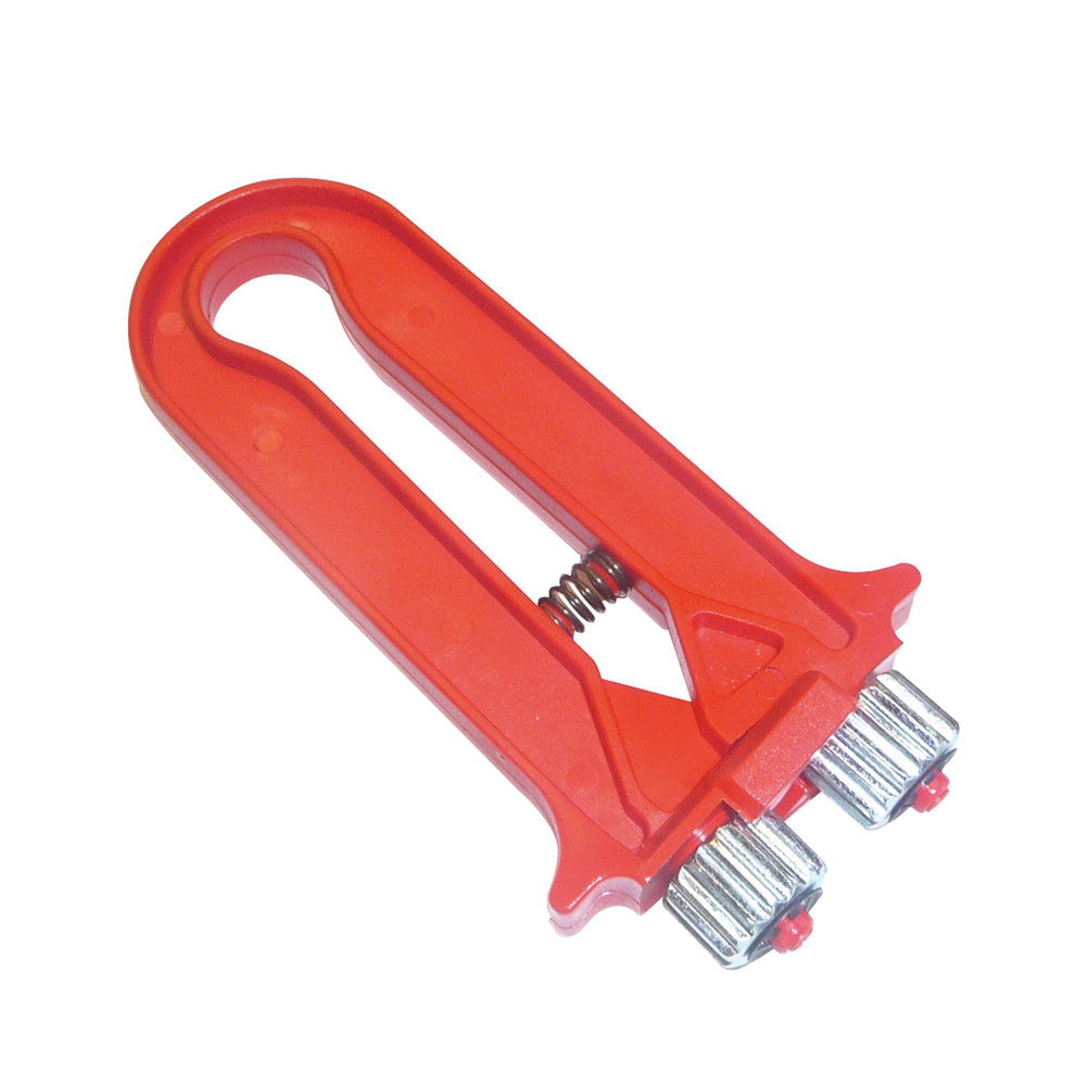 Roulette zig-zag plastique