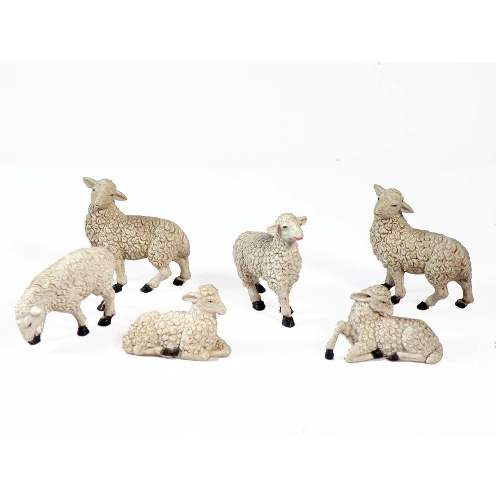 Figurine : Brebis 10cm - sachet de 6