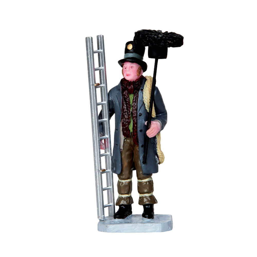 Figurine de Noël : Ramoneur de cheminée à Caddington Village - H.7,8cm