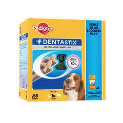 Dentastix multipack pour moyen chien : 56 sticks 1440gr