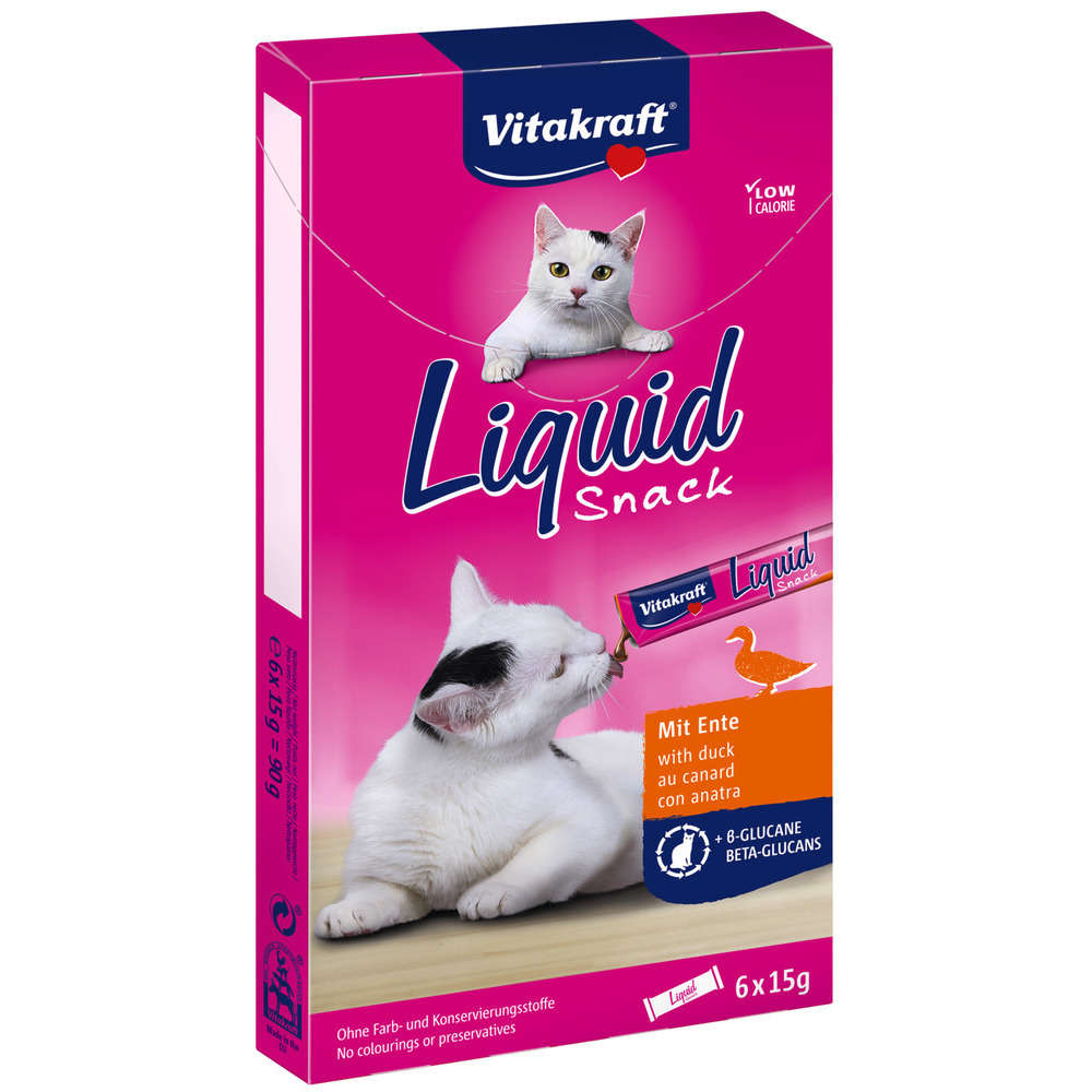 Friandise liquide pour chat : canard