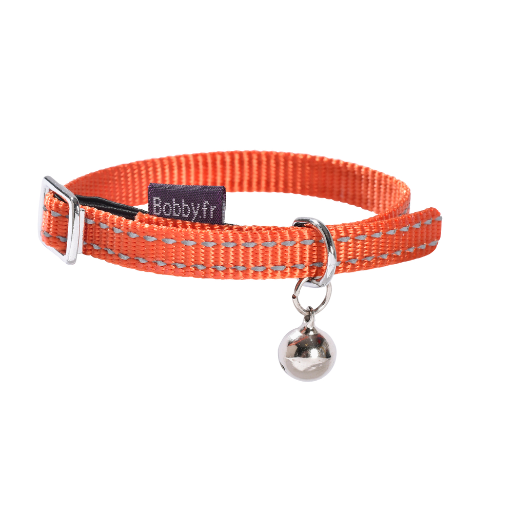 Collier pour chat 'Safe', coloris orange - L.30cm