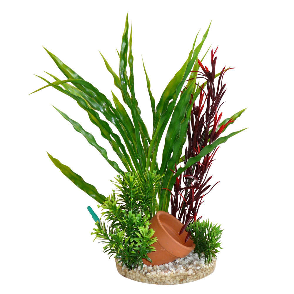 Décoration d'aquarium : Antica avec air diffuseur