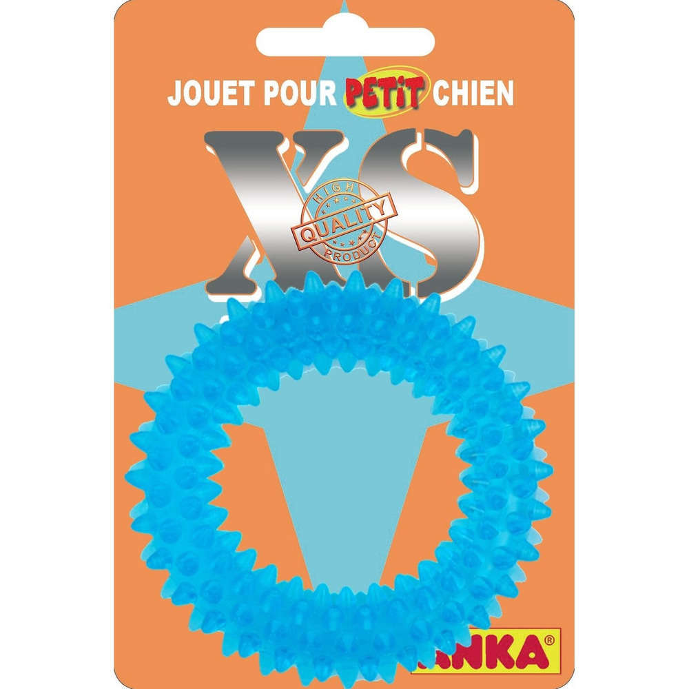 Jouet Anneau caoutchouc pour petit chien : D9 cm