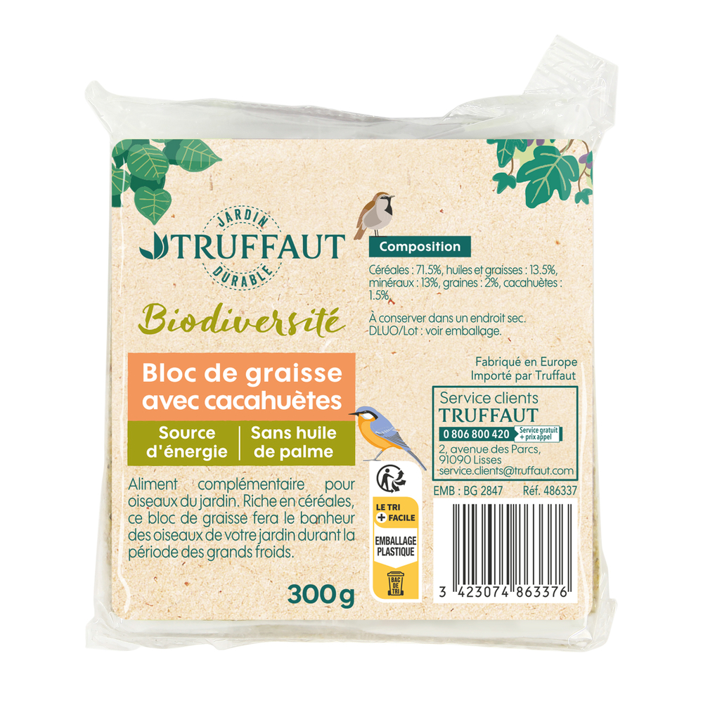 Pain de graisse : arachides, 300g