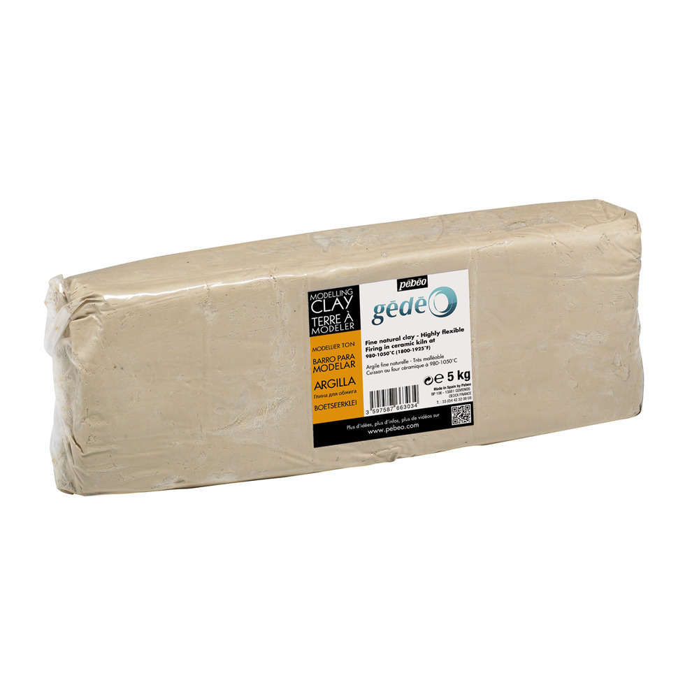 Argile à cuire blanche pain de 5kg 766303