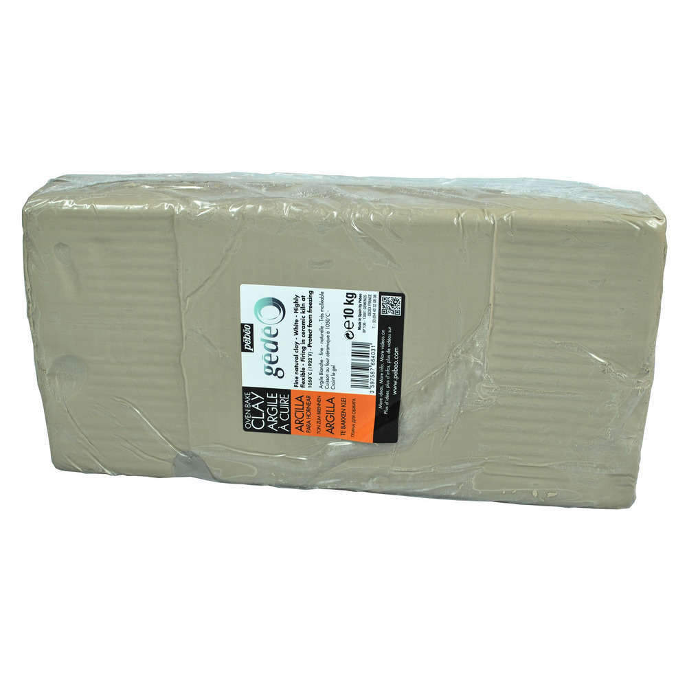 Argile à cuire blanche pain de 10kg 766403