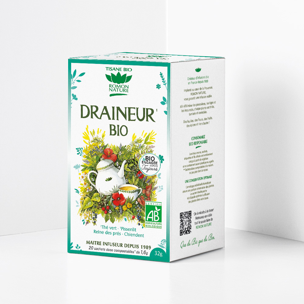 Tisane Draineur Bio, 20 sachets