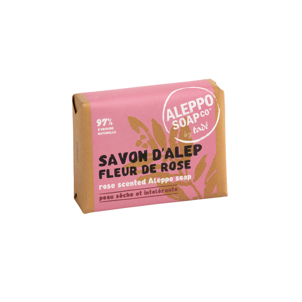 Savonnette d'Alep, 100 g - Fleur de rose