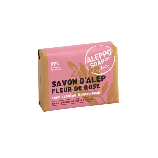 Savonnette d'Alep, 100 g - Fleur de rose