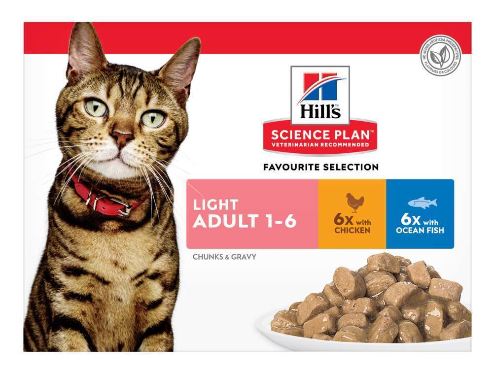 Multipack sachets lights chatÂ : 12 X 85g