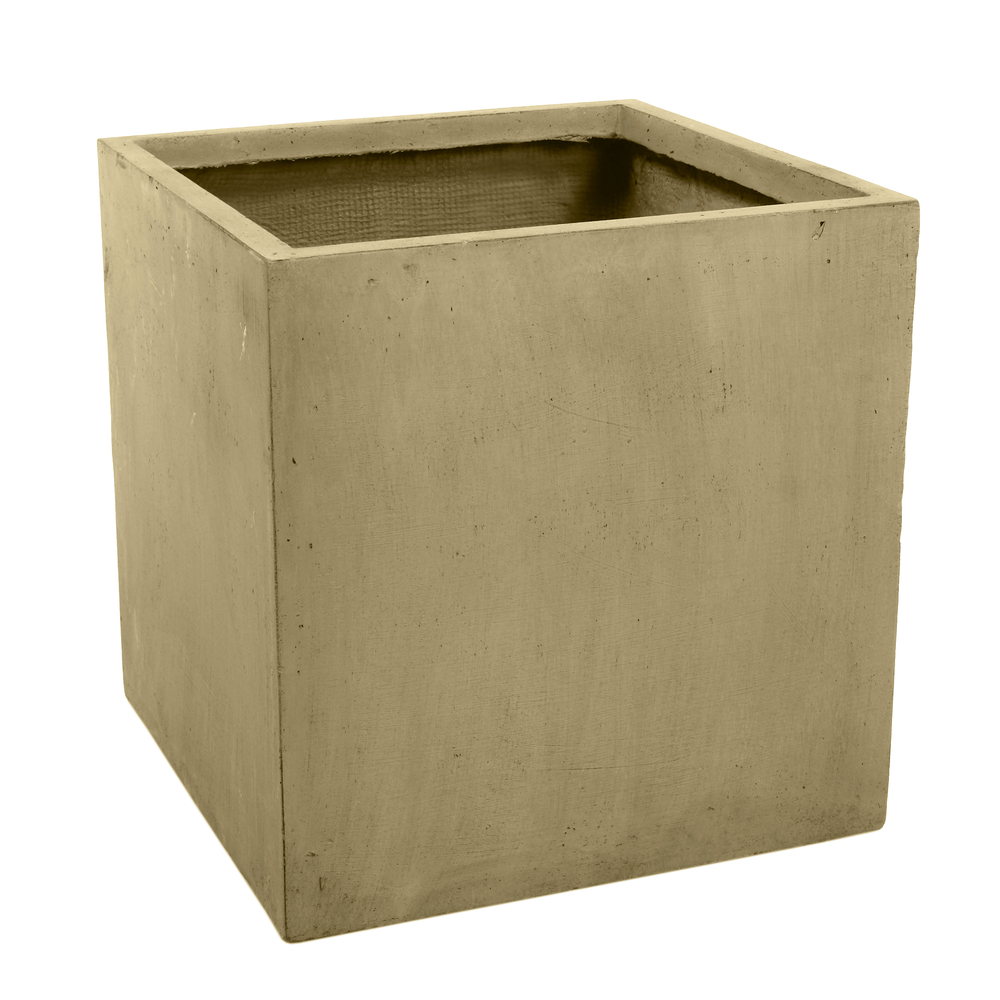 Cube Jin, beige L. 60 x l. 60 x H. 60 cm