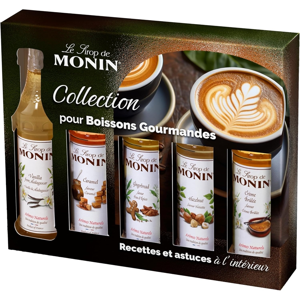 Coffret Café Gourmand : 5 sirops assortis (5cl)