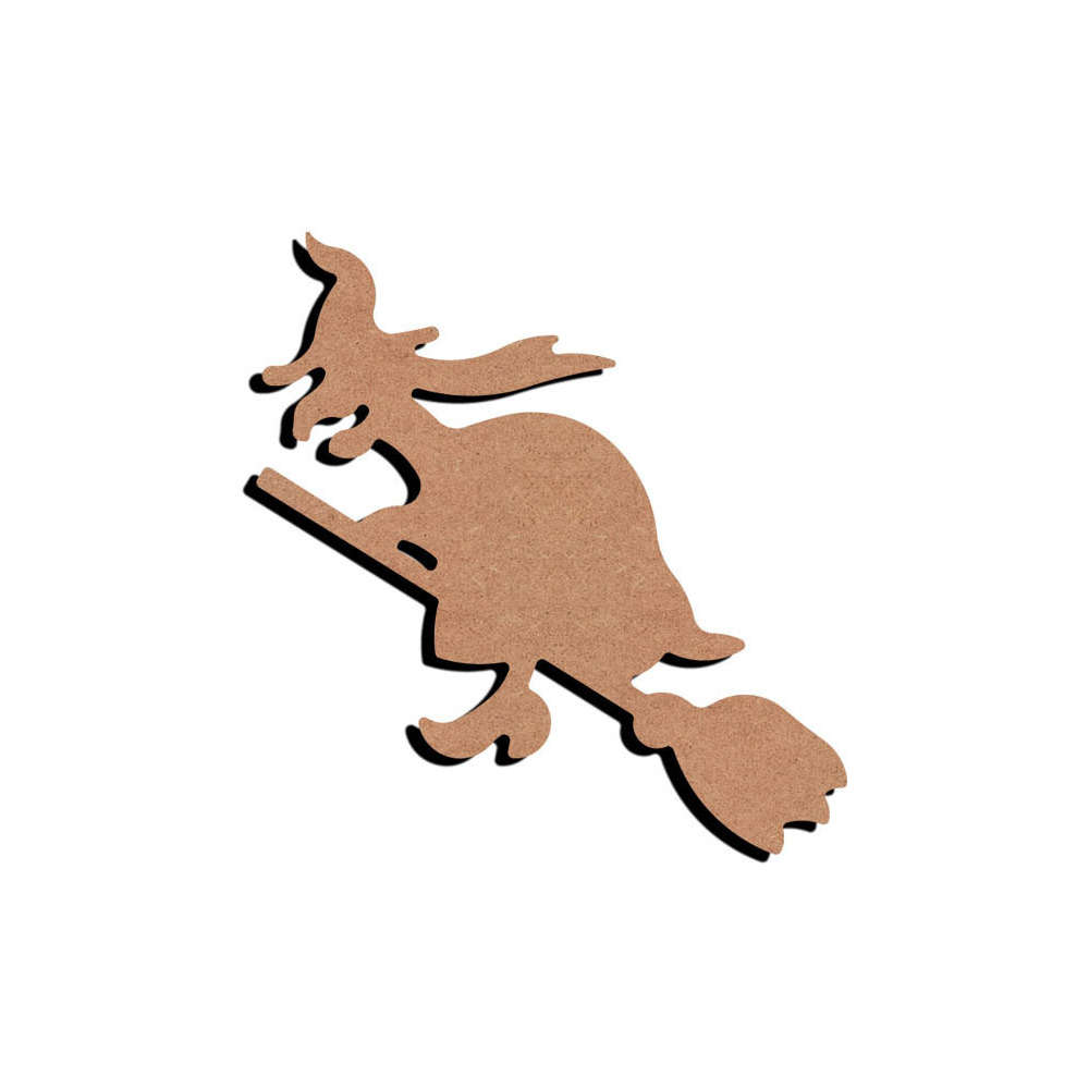 Forme en médium - Sorcière 21x11cm