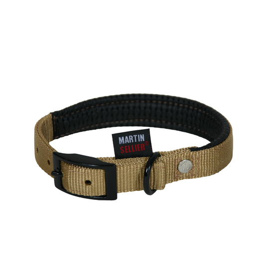 Collier droit confort largeur 2,5cm et longueur 55cm beige