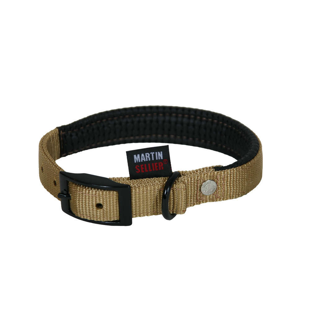 Collier droit confort largeur 2,5cm et longueur 65cm beige