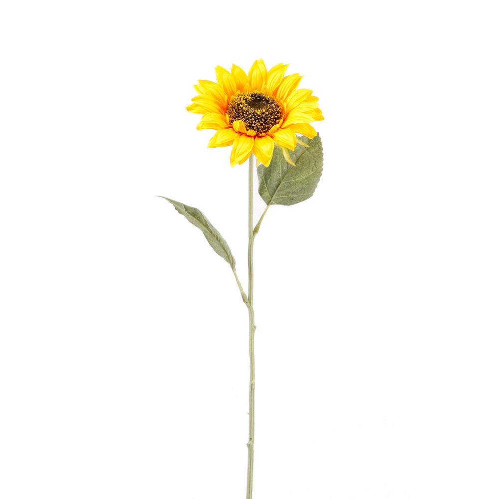 Tige artificielle, en polyéthylène: Tournesol 62cm
