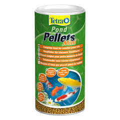 Alimentation pour petits poissons de bassin Tetrapond pellets mini: 1L