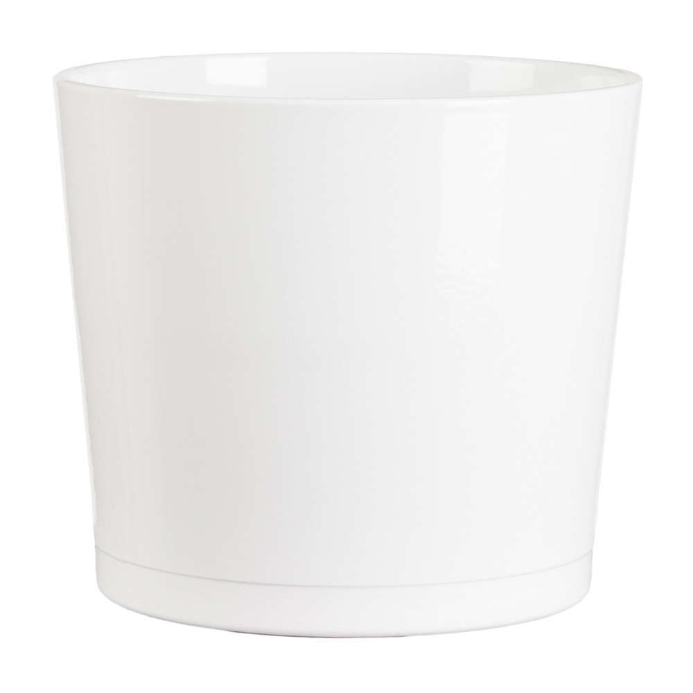 Cache-pot 883 en céramique, blanc Ø 22 x H. 19,7 cm