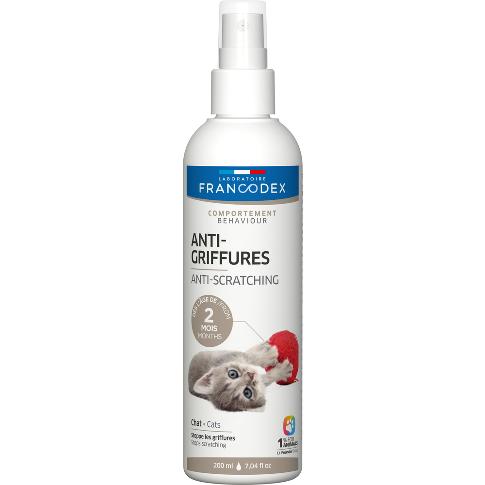 Anti griffures pour chatons et chat : répulsif 200 ml